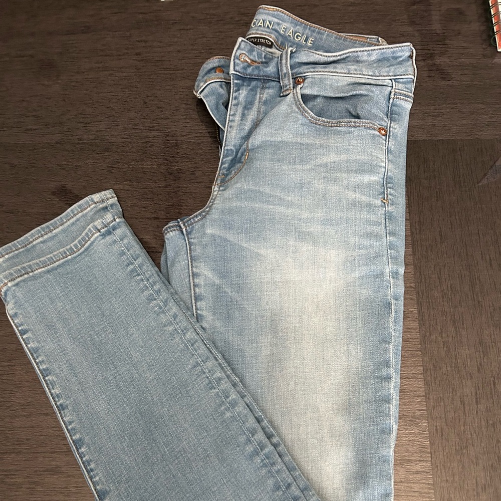 American Eagle Skinny Jeans Super Stretch Size 6 LONG